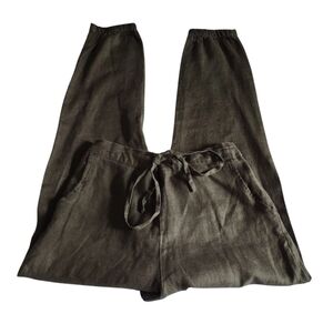 IXIMO 100% Linen Pants Womens Small Green
